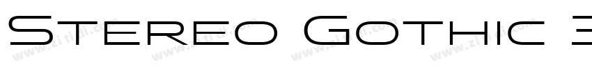 Stereo Gothic 300字体转换
